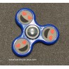 Hand Spinner Smiley / Emoticone Phosphorescent Bleu