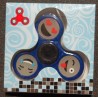 Hand Spinner Smiley / Emoticone Phosphorescent Bleu