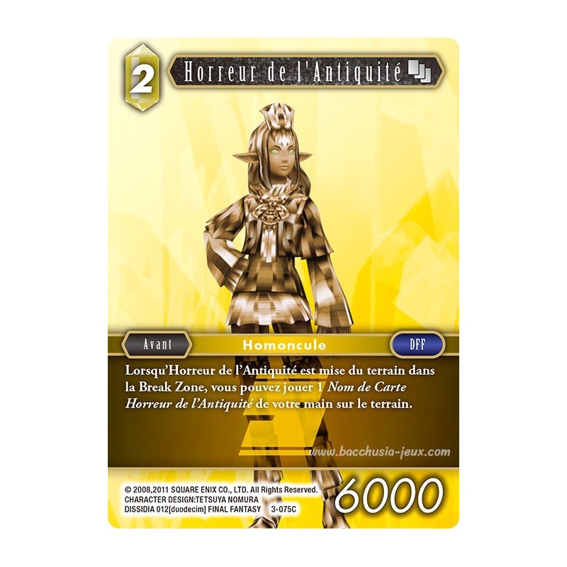 Horreur de l'Antiquité 3-075C (Final Fantasy)