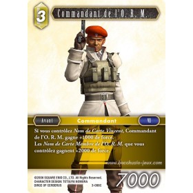 Carte FF03 Commandant de l'O. R. M. 3-086C