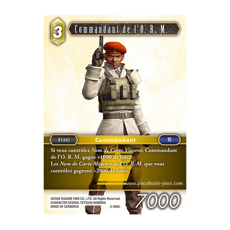 Commandant de l'O. R. M. 3-086C (Final Fantasy)