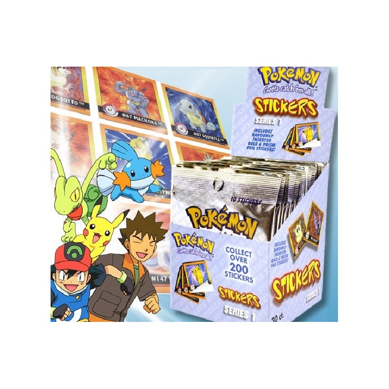Pokemon Stickers x10 en anglais