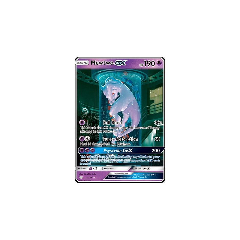 Mewtwo GX Secrete SL3.5 78/73 (Pokemon)