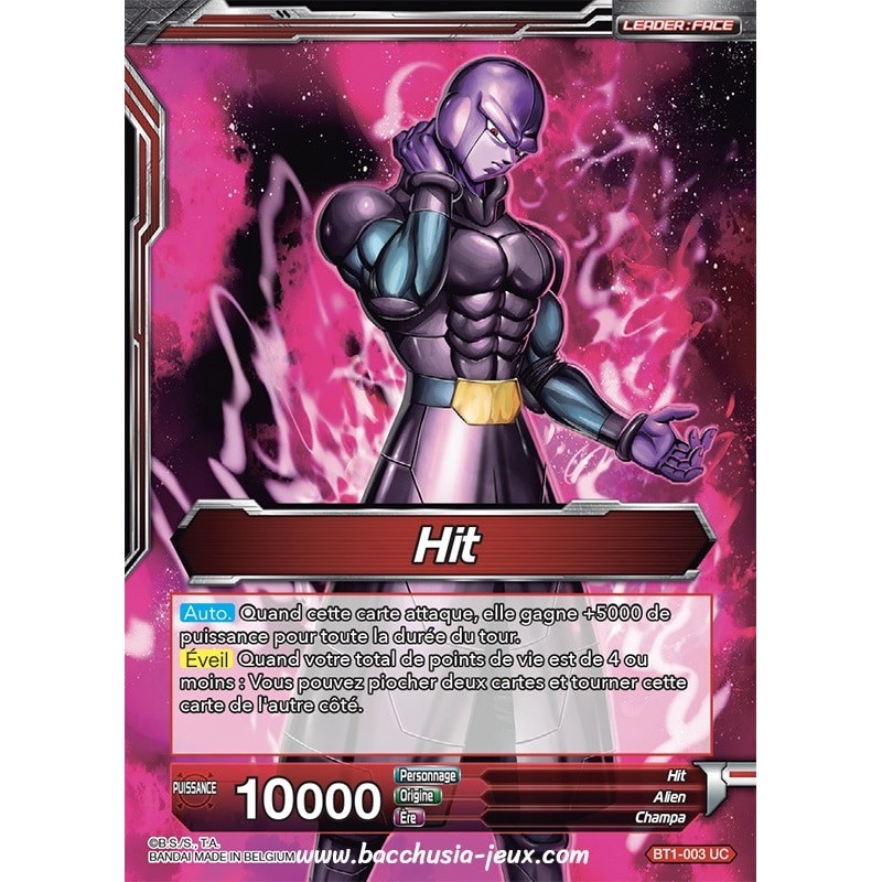 Hit // Hit le tueur a gages BT1-003 UC / Dragon Ball Super, Série B01 : Galactic Battle