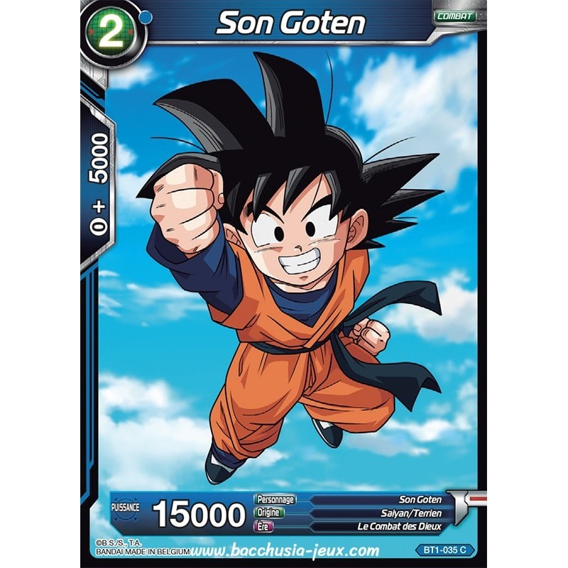 Son Goten BT1-035 C / Dragon Ball Super, Série B01 : Galactic Battle Son Goten BT1-035 C / Dragon Ball Super, Série B01 : Galactic Battle