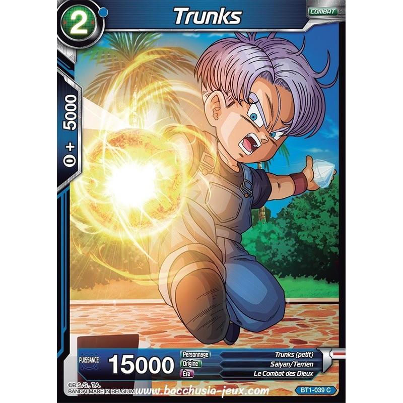 Trunks BT1-039 C / Dragon Ball Super, Série B01 : Galactic Battle Trunks BT1-039 C / Dragon Ball Super, Série B01 : Galactic Battle