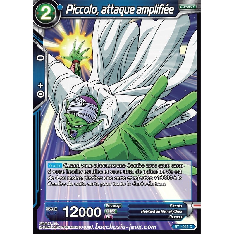 Piccolo, attaque amplifiee BT1-045 C / Dragon Ball Super, Série B01 : Galactic Battle