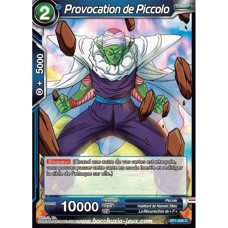 Provocation de Piccolo BT1-046 C / Dragon Ball Super, Série B01 : Galactic Battle Provocation de Piccolo BT1-046 C / Dragon Ball Super, Série B01 : Galactic Battle
