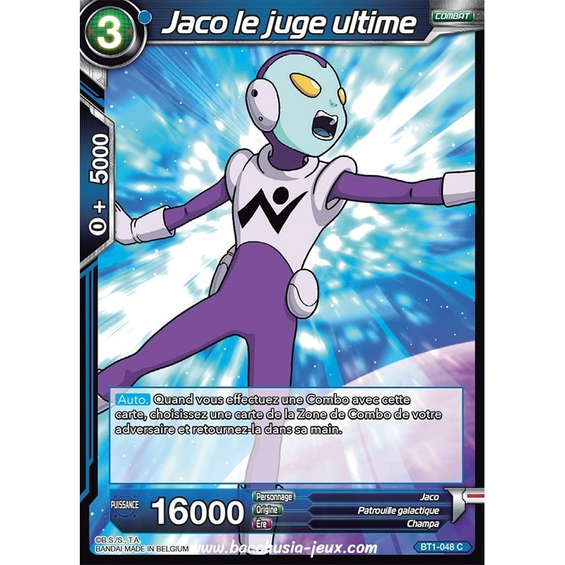 Jaco le juge ultime BT1-048 C / Dragon Ball Super, Série B01 : Galactic Battle Jaco le juge ultime BT1-048 C / Dragon Ball Super, Série B01 : Galactic Battle