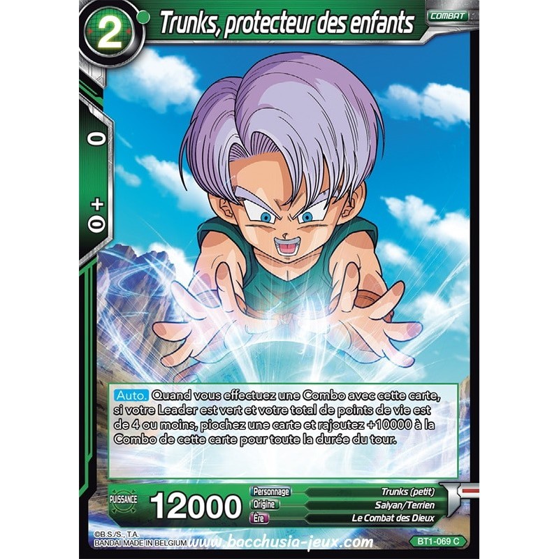Trunks, protecteur des enfants BT1-069 C / Dragon Ball Super, Série B01 : Galactic Battle Trunks, protecteur des enfants BT1-069 C / Dragon Ball Super, Série B01 : Galactic Battle