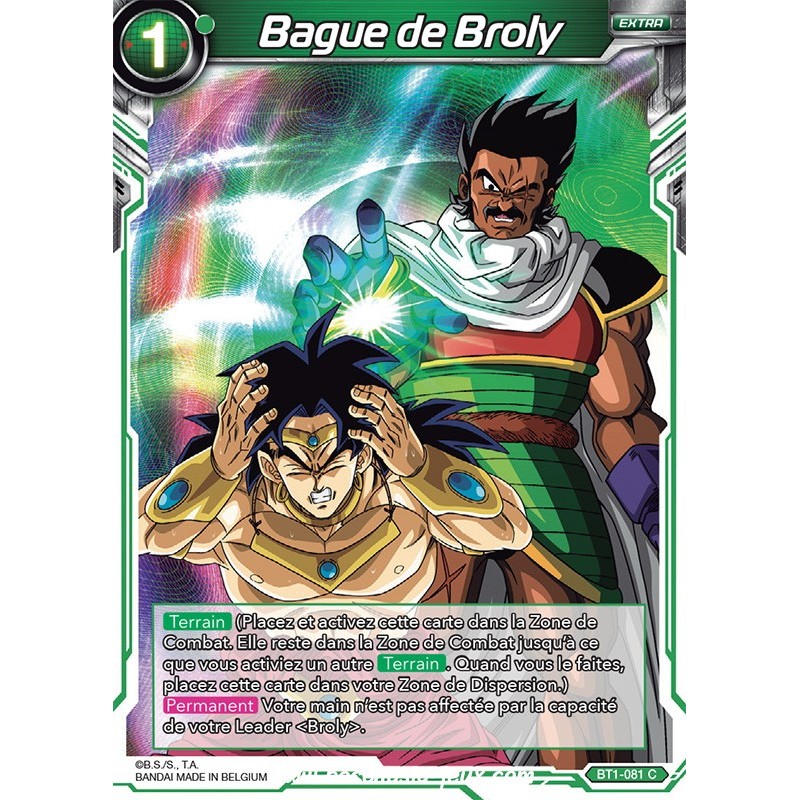 Bague de Broly BT1-081 C / Dragon Ball Super, Série B01 : Galactic Battle Bague de Broly BT1-081 C / Dragon Ball Super, Série B01 : Galactic Battle