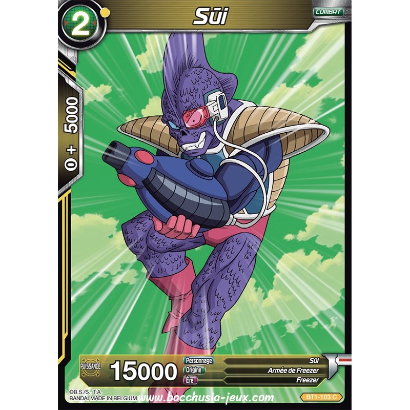 Sui BT1-103 C / Dragon Ball Super, Série B01 : Galactic Battle Sui BT1-103 C / Dragon Ball Super, Série B01 : Galactic Battle