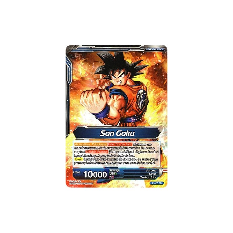 Son Goku // Son Goku SSB, frappe résolue P-026 PR / Dragon Ball Super, Série B01 : Galactic Battle Son Goku // Son Goku SSB, frappe résolue P-026 PR / Dragon Ball Super, Série B01 : Galactic Battle