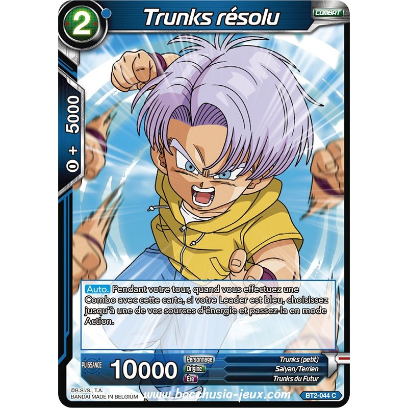 Trunks resolu BT2_044 C / Dragon Ball Super, Série B02 : Union Force