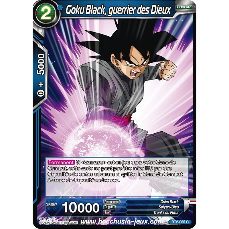 Goku Black, guerrier des Dieux BT2_055 C / Dragon Ball Super, Série B02 : Union Force Goku Black, guerrier des Dieux BT2_055 C / Dragon Ball Super, Série B02 : Union Force