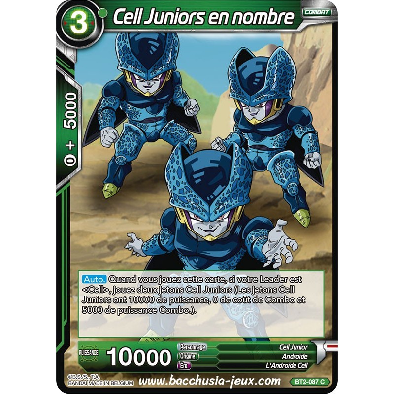 Cell juinors en nombre BT2_087 C / Dragon Ball Super, Série B02 : Union Force Cell juinors en nombre BT2_087 C / Dragon Ball Super, Série B02 : Union Force