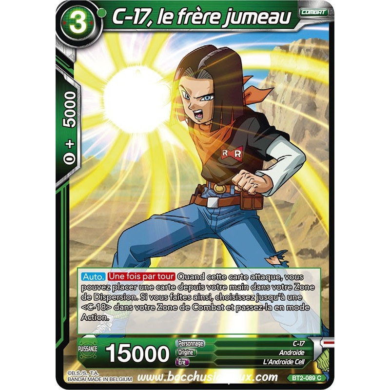 C-17, le frere jumeau BT2_089 C / Dragon Ball Super, Série B02 : Union Force C-17, le frere jumeau BT2_089 C / Dragon Ball Super, Série B02 : Union Force