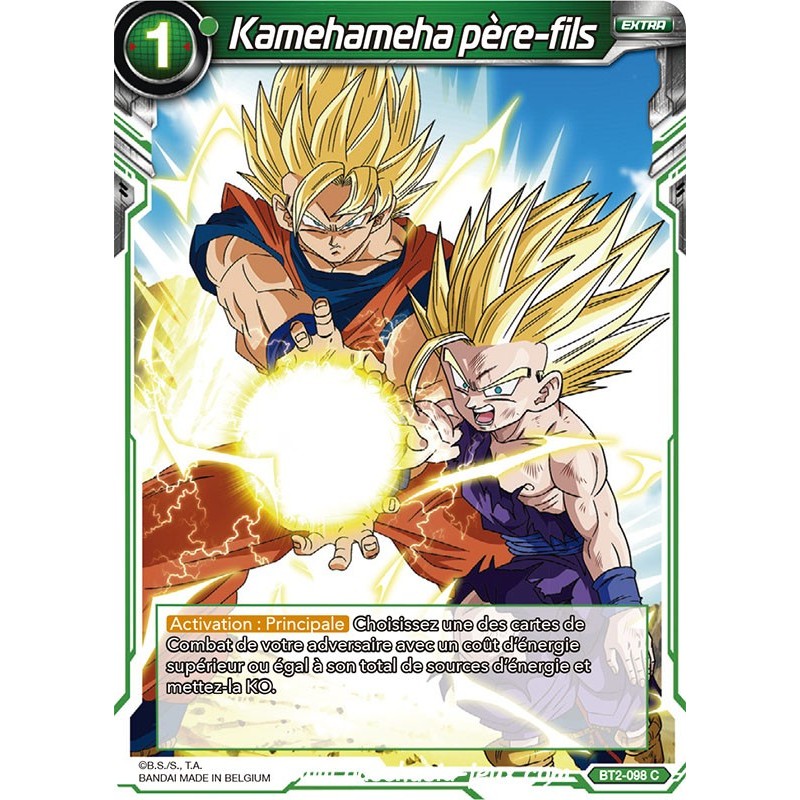 Kamehameha pere-fils BT2_098 C / Dragon Ball Super, Série B02 : Union Force Kamehameha pere-fils BT2_098 C / Dragon Ball Super, Série B02 : Union Force