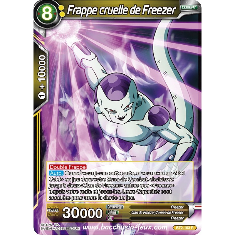 Frappe cruelle de Freezer BT2_103 R / Dragon Ball Super, Série B02 : Union Force