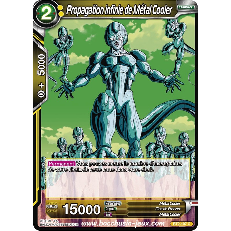 Propagation infinie de Metal Cooler BT2_107 C / Dragon Ball Super, Série B02 : Union Force Propagation infinie de Metal Cooler BT2_107 C / Dragon Ball Super, Série B02 : Union Force
