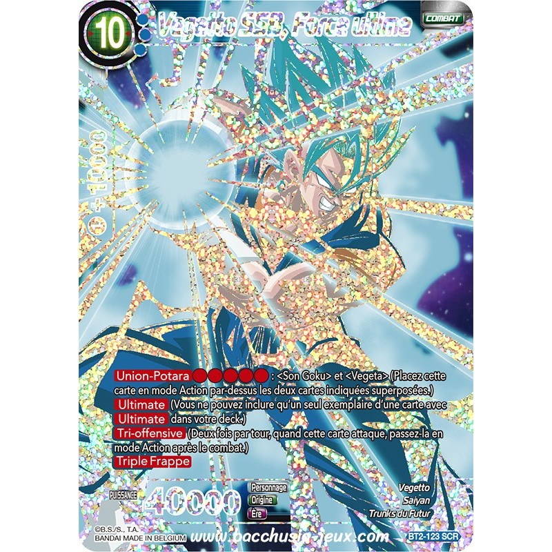 Vegetto SSB, Forme ultime BT2_123 SCR / Dragon Ball Super, Série B02 : Union Force Vegetto SSB, Forme ultime BT2_123 SCR / Dragon Ball Super, Série B02 : Union Force