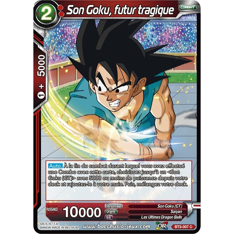 Son Goku, futur tragique BT3-007 C / Dragon Ball Super, Série 03 : Les mondes croisés Son Goku, futur tragique BT3-007 C / Dragon Ball Super, Série 03 : Les mondes croisés