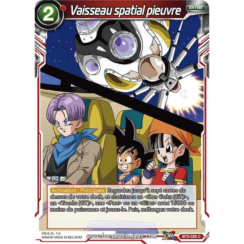 Vaisseau spatial pieuvre BT3-028 C / Dragon Ball Super, Série 03 : Les mondes croisés Vaisseau spatial pieuvre BT3-028 C / Dragon Ball Super, Série 03 : Les mondes croisés