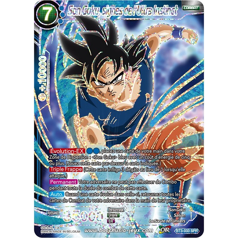 Son Goku, secrets profonds – signes BT3-033 SPR / Dragon Ball Super, Série 03 : Les mondes croisés