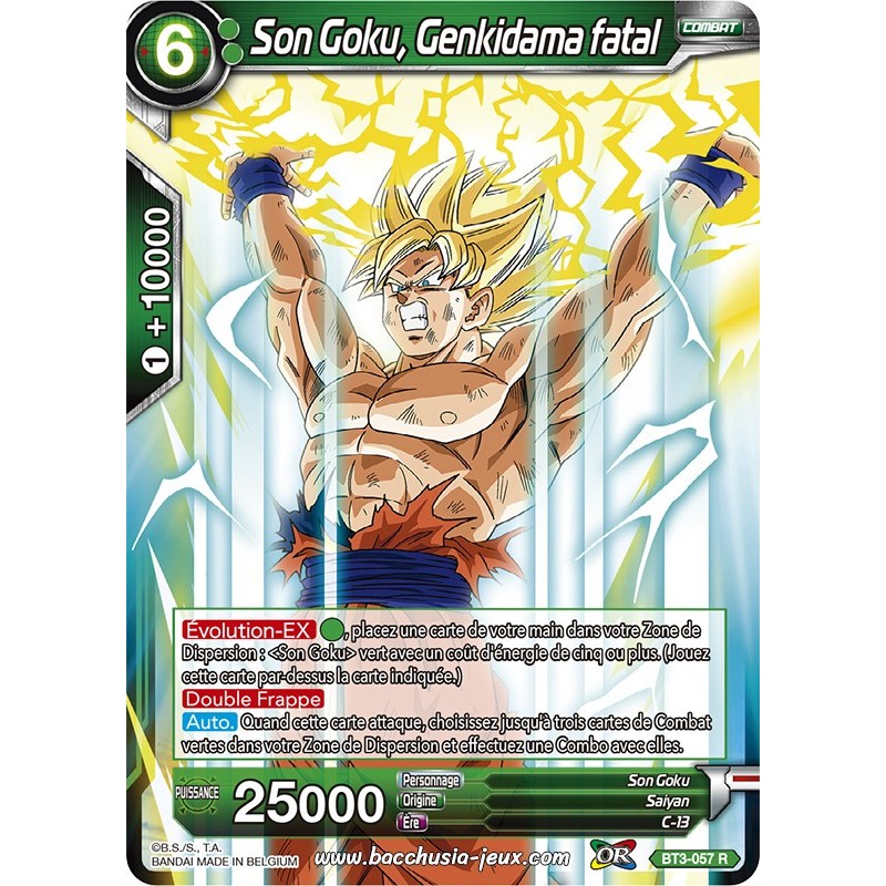 Son Goku, Genkidama fatal BT3-057 R / Dragon Ball Super, Série 03 : Les mondes croisés