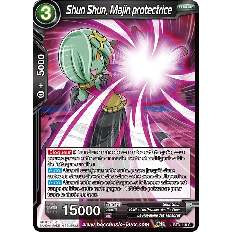 Shun Shun, le Sorcier protecteur BT3-119 C Foil (Brillante) / Dragon Ball Super, Série 03 : Les mondes croisés