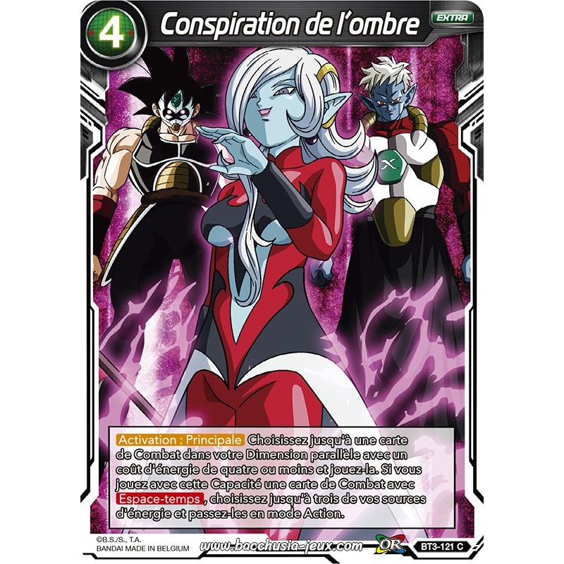 Conspiration de l’ombre BT3-121 C Foil (Brillante) / Dragon Ball Super, Série 03 : Les mondes croisés