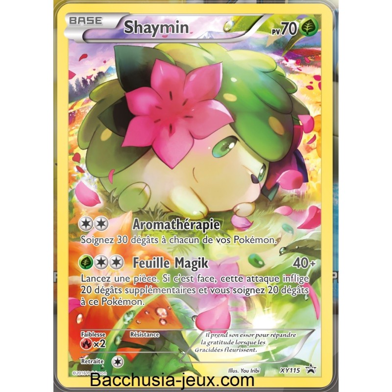 Carte Shaymin XY115 Collection pokémon fabuleux