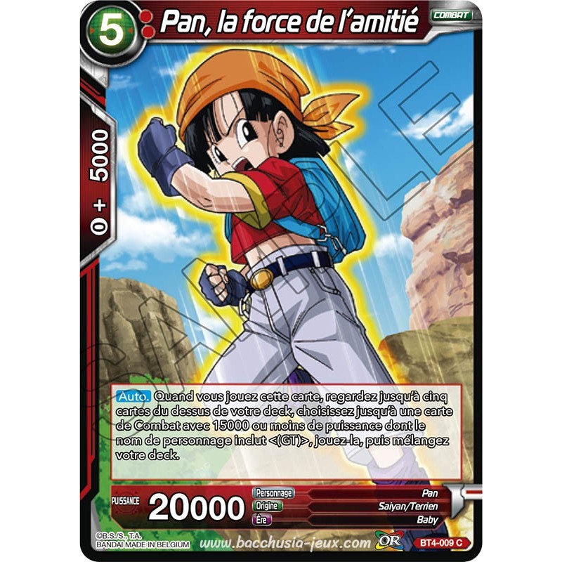 BT4-009 C Pan, la force de l'amitié Foil (Brillante) / Dragon Ball Super, Série 04 : Colossal Warfare BT4-009 C Pan, la force de l'amitié Foil (Brillante) / Dragon Ball Super, Série 04 : Colossal Warfare