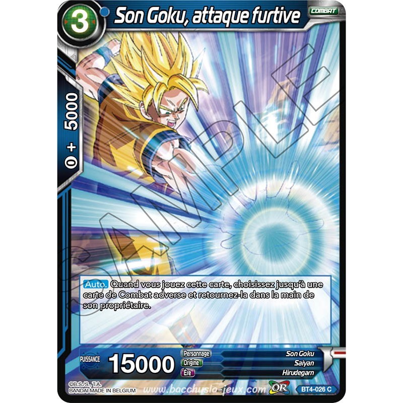 BT4-026 C Son Goku, attaque furtive Foil (Brillante) / Dragon Ball Super, Série 04 : Colossal Warfare BT4-026 C Son Goku, attaque furtive Foil (Brillante) / Dragon Ball Super, Série 04 : Colossal Warfare