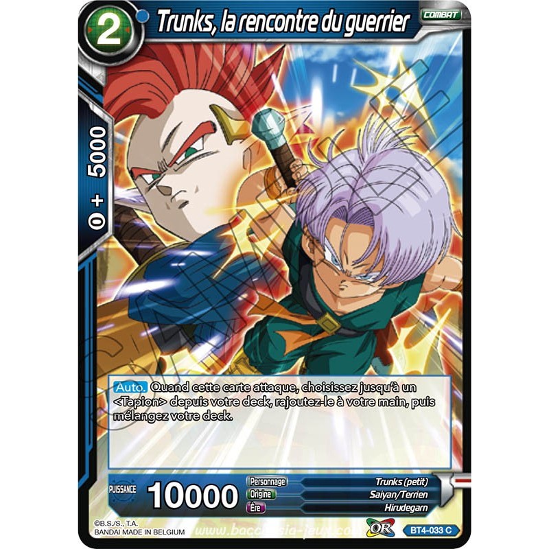 BT4-033 C Trunks, la rencontre du guerrier Foil (Brillante) / Dragon Ball Super, Série 04 : Colossal Warfare