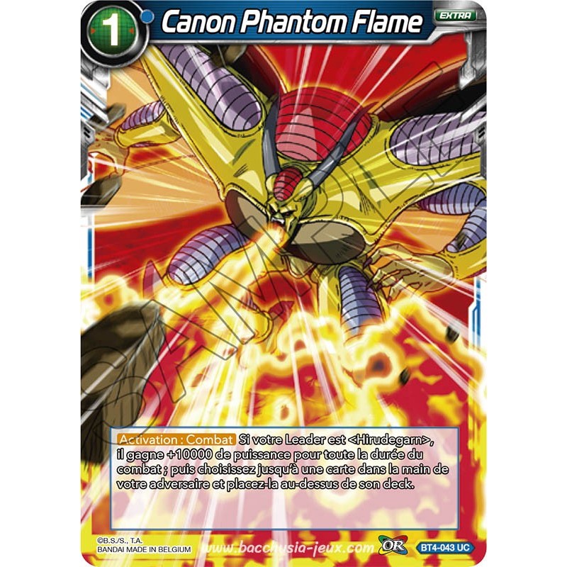 BT4-043 UC Canon Phantom Flame Foil (Brillante) / Dragon Ball Super, Série 04 : Colossal Warfare