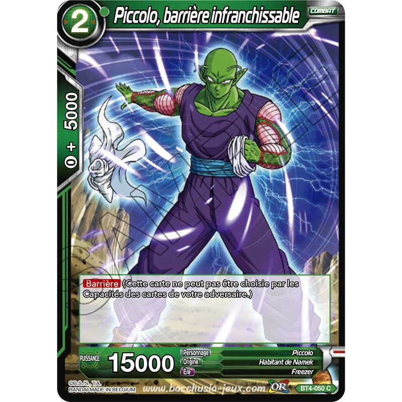 BT4-050 C Piccolo, barrière infranchissable / Dragon Ball Super, Série 04 : Colossal Warfare