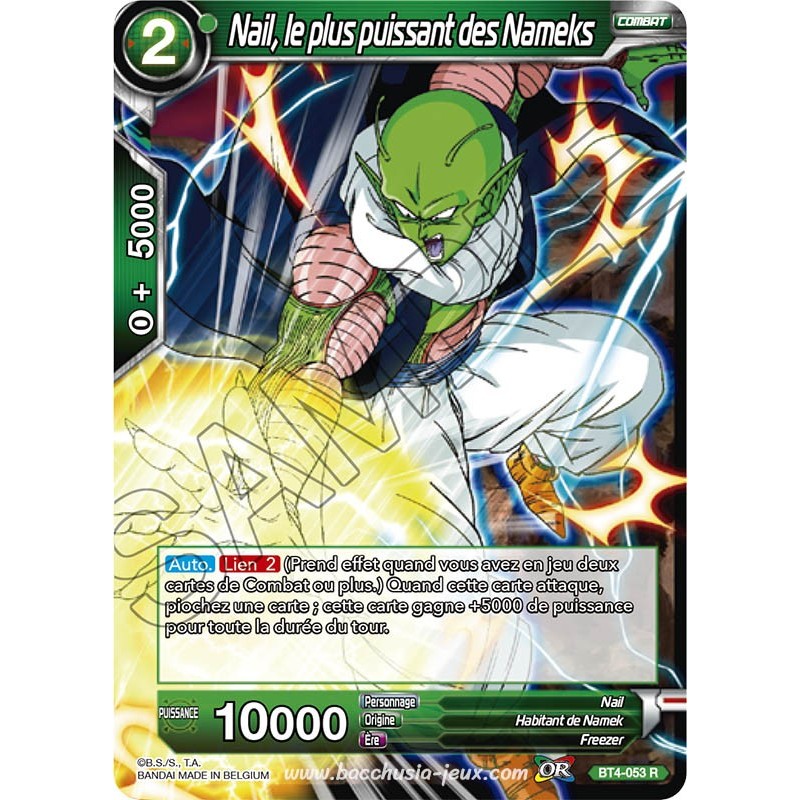 BT4-053 R Nail, le plus puissant des Nameks / Dragon Ball Super, Série 04 : Colossal Warfare BT4-053 R Nail, le plus puissant des Nameks / Dragon Ball Super, Série 04 : Colossal Warfare