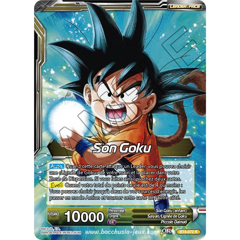 BT4-072 R Son Goku et Son Goku, le Missionnaire / Dragon Ball Super, Série 04 : Colossal Warfare BT4-072 R Son Goku et Son Goku, le Missionnaire / Dragon Ball Super, Série 04 : Colossal Warfare