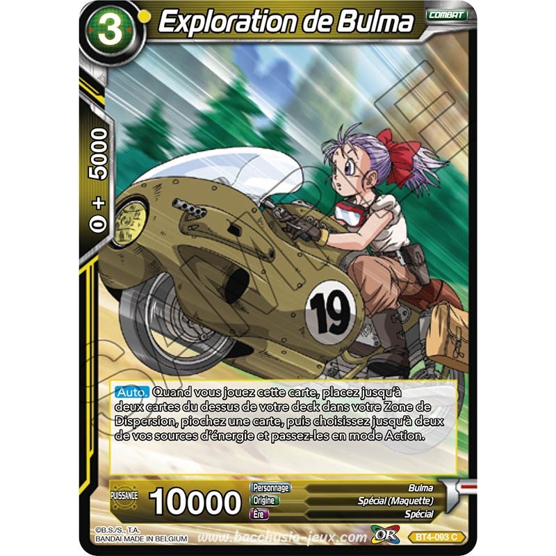 BT4-093 C Exploration de Bulma Foil (Brillante) / Dragon Ball Super, Série 04 : Colossal Warfare BT4-093 C Exploration de Bulma Foil (Brillante) / Dragon Ball Super, Série 04 : Colossal Warfare