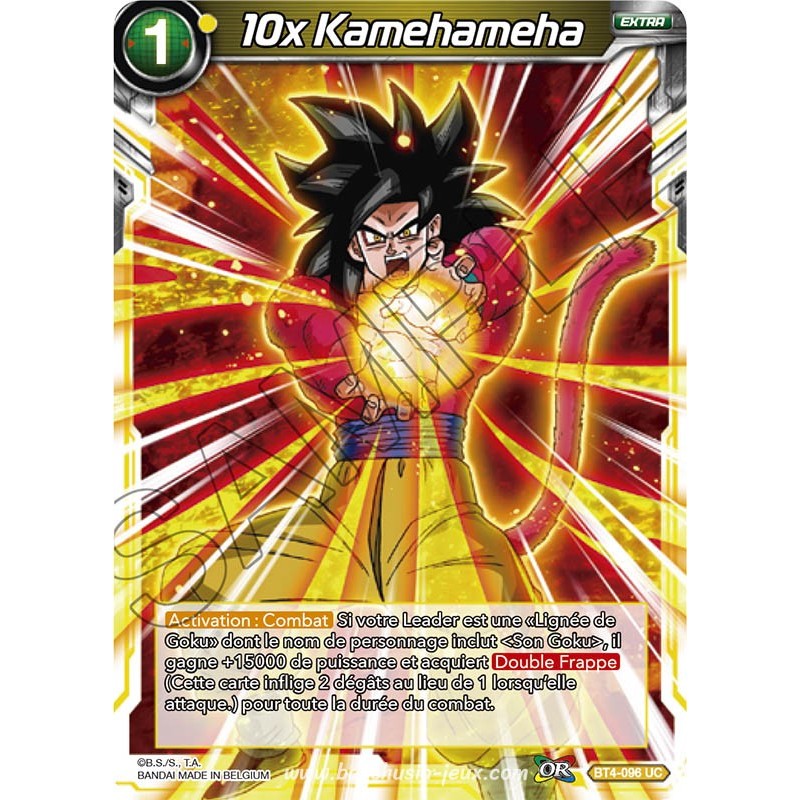 BT4-096 UC 10x Kamehameha Foil (Brillante) / Dragon Ball Super, Série 04 : Colossal Warfare BT4-096 UC 10x Kamehameha Foil (Brillante) / Dragon Ball Super, Série 04 : Colossal Warfare