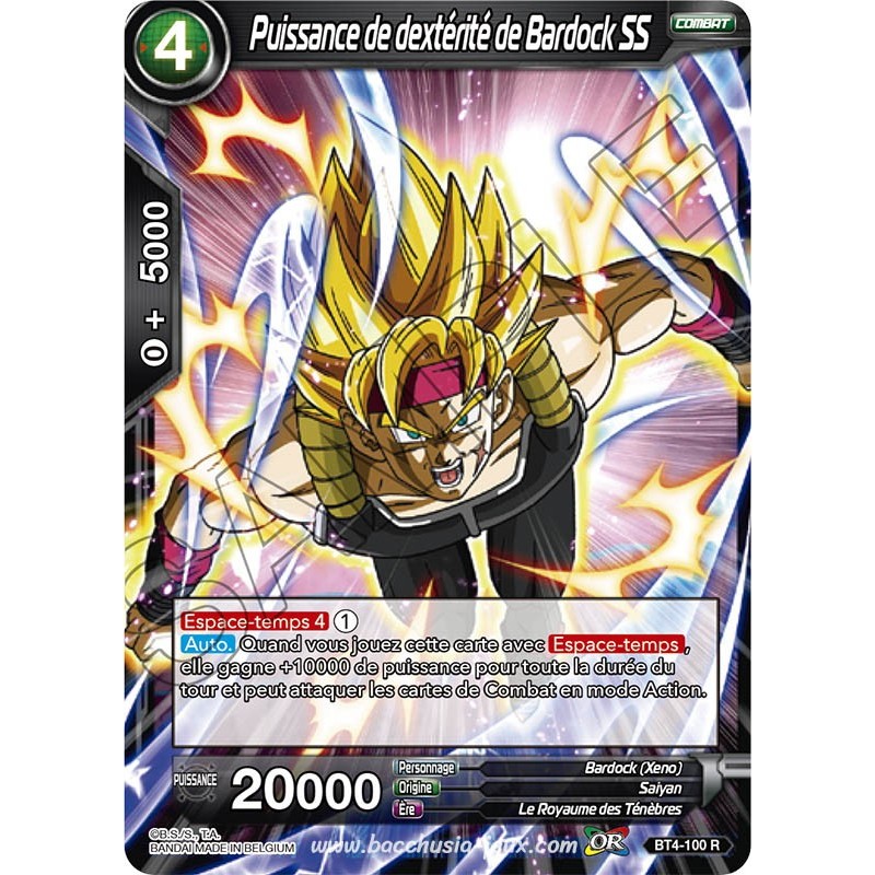 BT4-100 R Puissance de dextérité de Bardock SS / Dragon Ball Super, Série 04 : Colossal Warfare