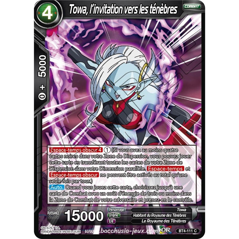 BT4-111 C Towa, l'invitation vers les ténèbres / Dragon Ball Super, Série 04 : Colossal Warfare BT4-111 C Towa, l'invitation vers les ténèbres / Dragon Ball Super, Série 04 : Colossal Warfare