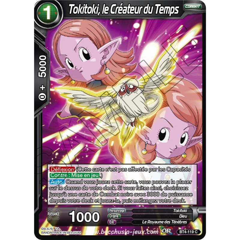 BT4-119 C Tokitoki, le Créateur du Temps / Dragon Ball Super, Série 04 : Colossal Warfare BT4-119 C Tokitoki, le Créateur du Temps / Dragon Ball Super, Série 04 : Colossal Warfare