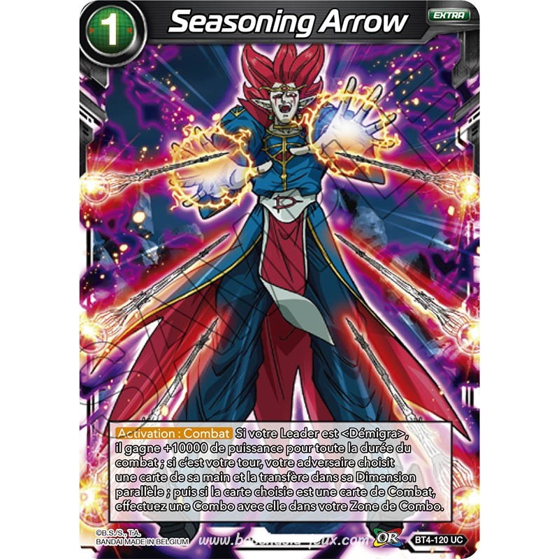 BT4-120 UC Seasoning Arrow Foil (Brillante) / Dragon Ball Super, Série 04 : Colossal Warfare