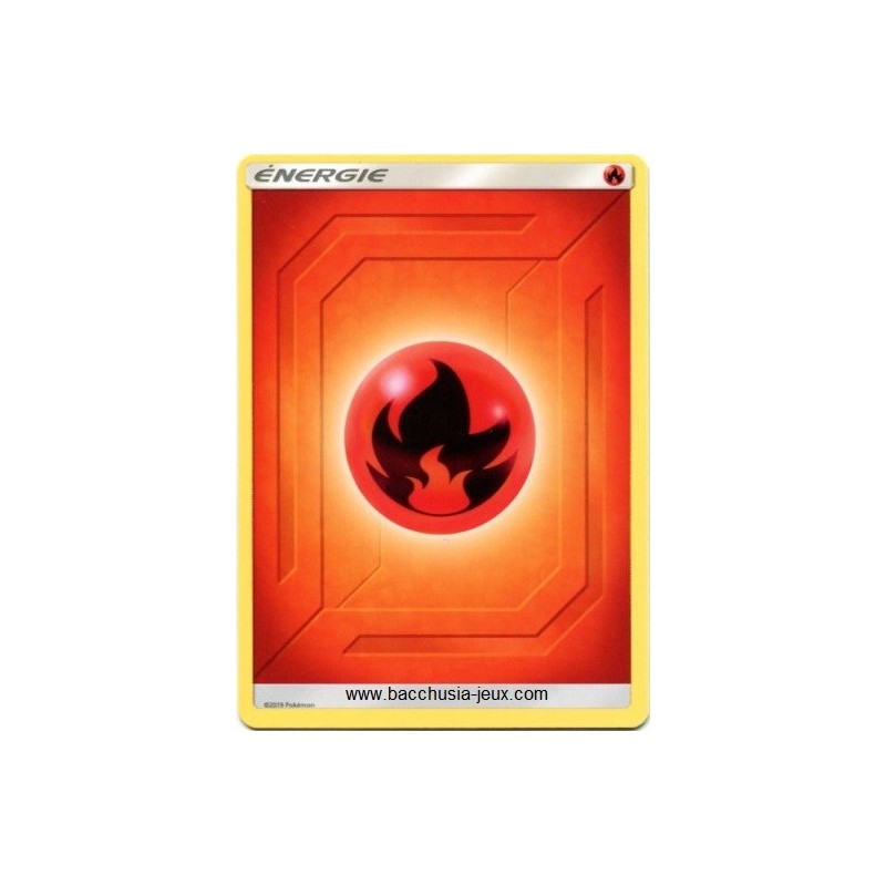 10 Cartes Pokémon Energie Feu série 2
