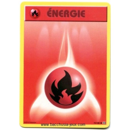Carte Pokemon XY12 Energie feu 92/108