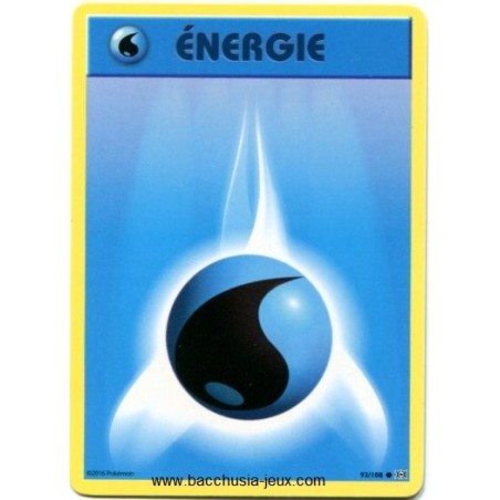 Carte Pokemon XY12 Energie eau 93/108
