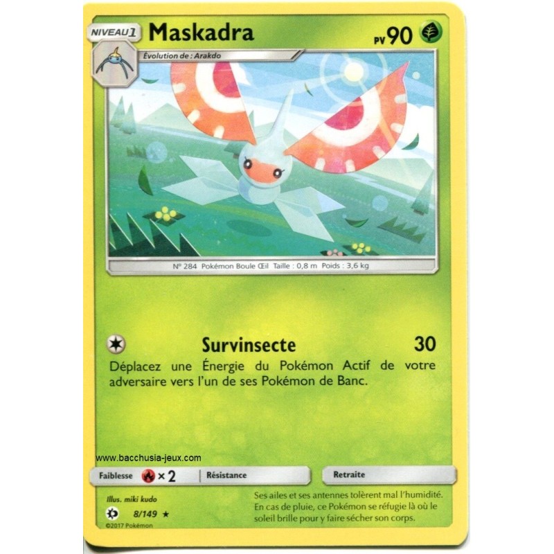 Carte Pokemon SL1 8/149 Maskadra