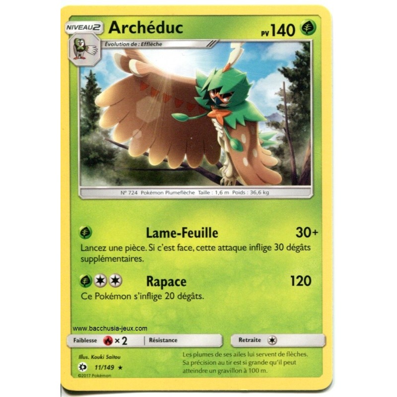 Carte Pokemon SL1 11/149 Archéduc